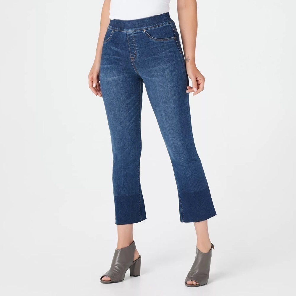 Spanx Cropped Flare Legging Jeans